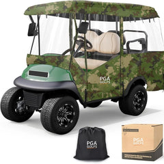 Universal Golf Cart Enclosure Extended Roof 4 Seater Explosion Proof Zipper Design