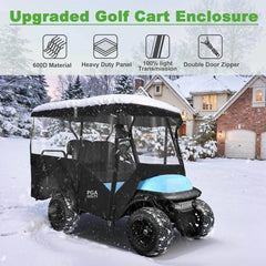 Universal Golf Cart Enclosure Extended Roof 4 Passenger