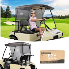 Golf Cart SunShade For EZGO TXT RXV & Club Car Precedent DS, UV Heat Resistant