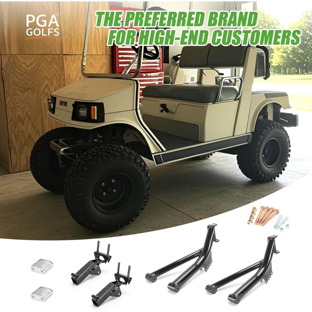 6" Heavy Duty Golf Cart A-Arm Lift Kit for Yamaha 1985-1994 G2/G9