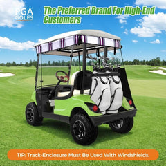 Track Style Golf Cart Enclosure for 2 Passenger Yamaha G29 Drive
