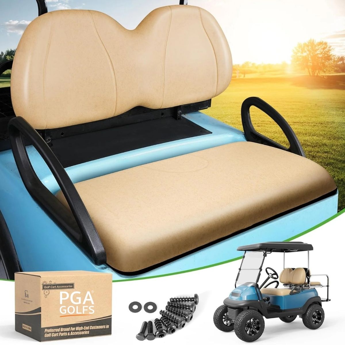 Golf Cart Front Seat and Backrest Set for Club Car Precedent