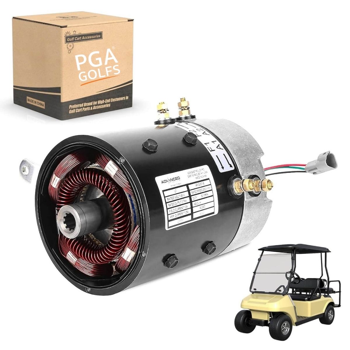 Golf Cart Electric Motor DC 48V 3.7KW for Club Car DS & Precedent 2001-up