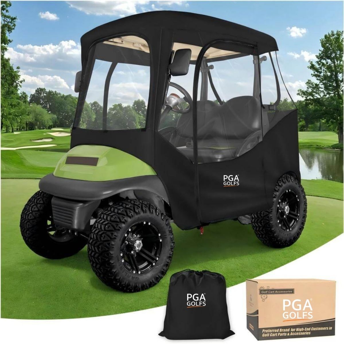 Golf Cart Enclosure for Club Car DS Precedent 2 Passenger