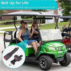 Universal Retractable Front Rear Golf Cart Seat Belt Kit