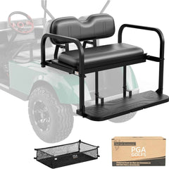 Golf Cart Rear Seat Flip Folding Back Seat Kit Fits EZGO TXT