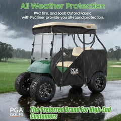 Smart Track Style Golf Cart Enclosures for EZGO TXT 2 Passenger