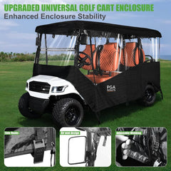Universal 6 Passenger Golf Cart Enclosure - 600D Waterproof Cover