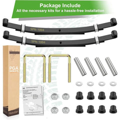 Hinterachs-3-Blattfeder-Kit für Golfwagen mit hochbelastbaren Buchsen und Hülsen für EZGO TXT 1995-2013