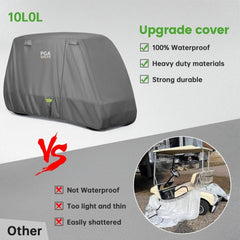 Golfwagen-Abdeckung – Upgrade mit verlängertem Dach für 2/4 Passagiere