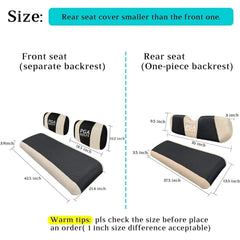 Golf Car Seat Cover Set for Yamaha G2-G22 and Club Car DS Pre-2000
