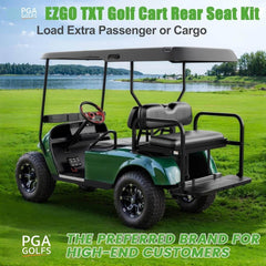 Golf Cart Rear Seat Flip Folding Back Seat Kit Fits EZGO TXT