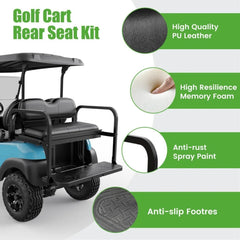 Golf Cart Flip Back Seat Kit for Club Car Precedent, Tempo, Onward