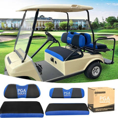 Golf Cart Seat Cover Set for EZGO TXT RXV & Club Car DS
